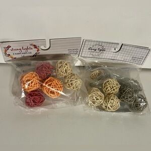 Seasonal Specialties STRING LIGHTS 8 Warm White LED battery operated 2 pack